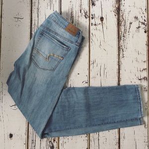 Stretchy straight leg jean
